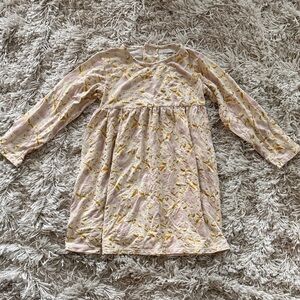 Magnetic Me Pink and Gold Floral Kids Dress Size 4T